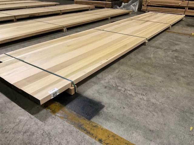 Yellow poplar paneel voorgeschuurd 40x1000 mm - afbeelding 1 van  4