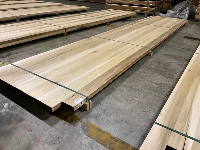 Yellow poplar paneel voorgeschuurd 40x1000 mm - afbeelding 1 van  4