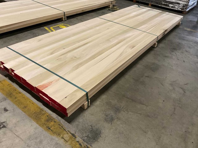Yellow poplar panelen voorgeschuurd 40x1000 mm (2x) - afbeelding 3 van  5