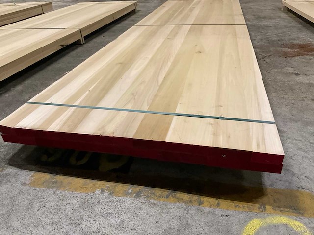 Yellow poplar panelen voorgeschuurd 40x1000 mm (2x) - afbeelding 2 van  5