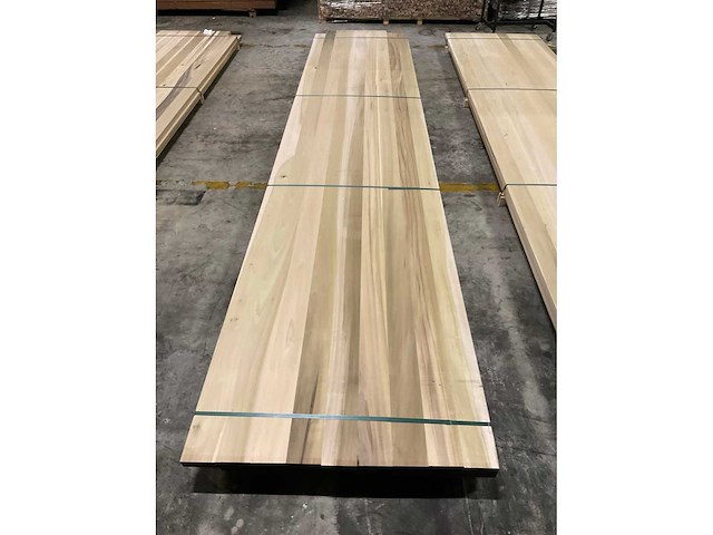 Yellow poplar panelen voorgeschuurd 40x1000 mm (2x) - afbeelding 4 van  4