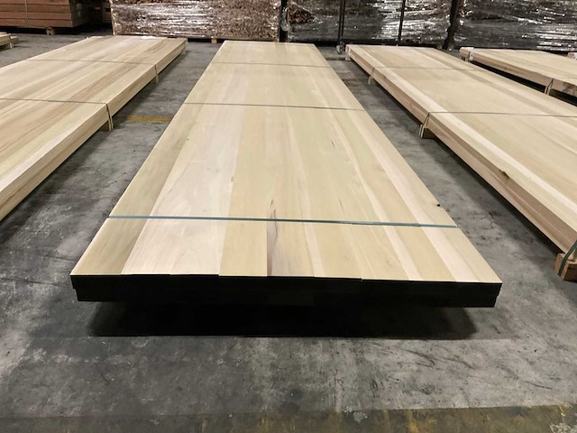 Yellow poplar panelen voorgeschuurd 40x1000 mm (2x) - afbeelding 2 van  4