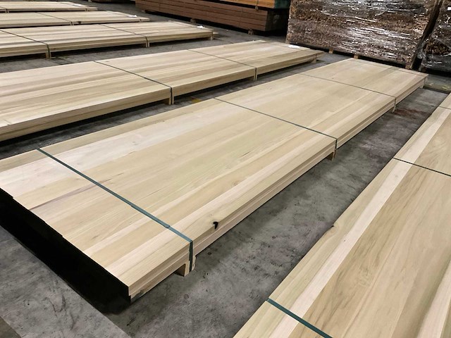 Yellow poplar panelen voorgeschuurd 40x1000 mm (2x) - afbeelding 3 van  4