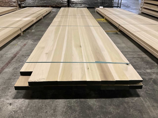 Yellow poplar panelen voorgeschuurd 40x1000 mm (2x) - afbeelding 2 van  4