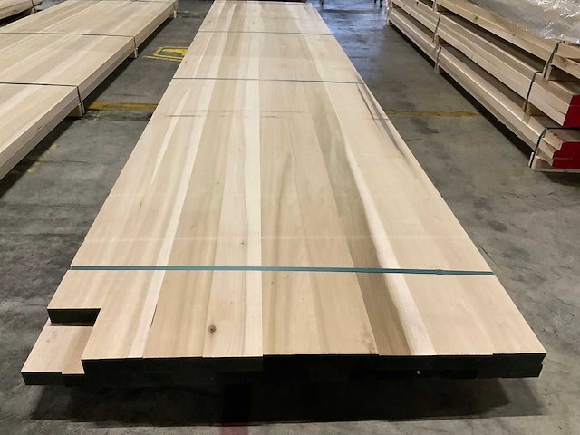 Yellow poplar panelen voorgeschuurd 40x1000 mm (2x) - afbeelding 4 van  4