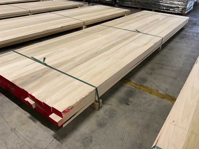 Yellow poplar panelen voorgeschuurd 40x1000 mm (3x) - afbeelding 3 van  4