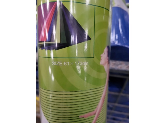 Yogamat blauw 61x173 6mm dik 1 stuks op h003 - afbeelding 9 van  9