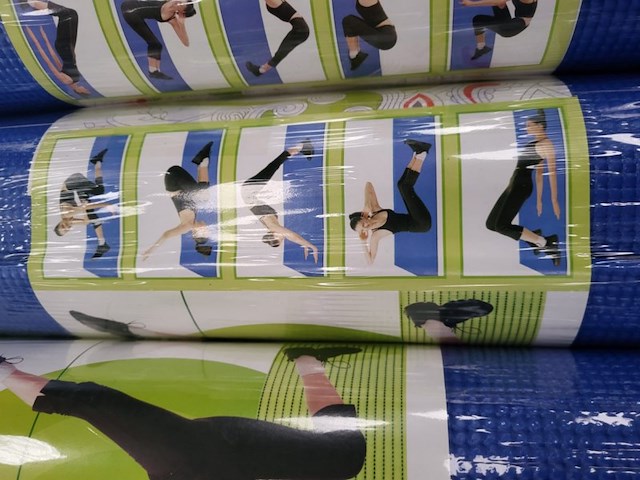 Yogamat blauw 61x173 6mm dik 1 stuks op h003 - afbeelding 8 van  9
