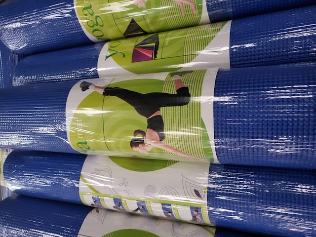 Yogamat blauw 61x173 6mm dik 1 stuks op h003 - afbeelding 2 van  9