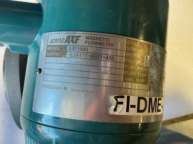 Yokogawa axf100g magnetic flowmeter dn100/pn16 - afbeelding 7 van  9