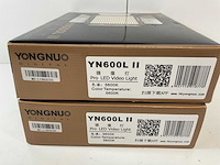 Yongnuo (yn600lii) 5600k color temperature pro led video lights (2x) - afbeelding 4 van  4