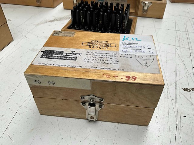 Yorkshire precision gauges pin gauges (3x) - afbeelding 5 van  6