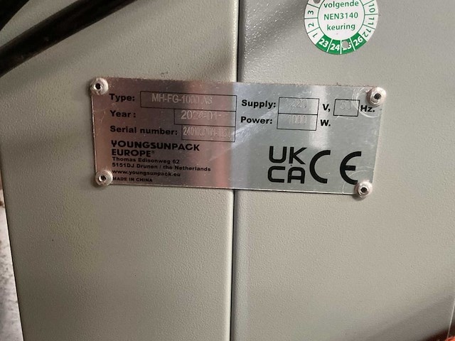 Young sunpack europe - 2024 - mh-fg 1000 as - palletfoliewikkelaar - afbeelding 3 van  3