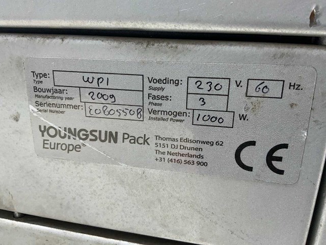 Youngsun pack wp1 palletwikkelaar voor net verpakking - afbeelding 5 van  6