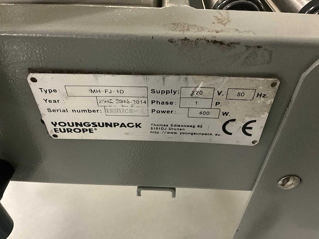 Youngsunpack mh fj 1d dozensluitmachine - afbeelding 2 van  6