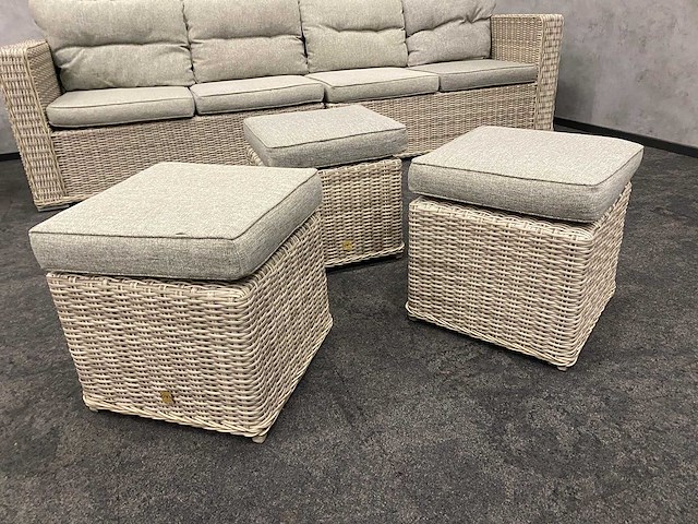 Your own living - kunststof rotan tuinset met kussens - afbeelding 4 van  18