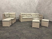 Your own living - kunststof rotan tuinset met kussens - afbeelding 9 van  18