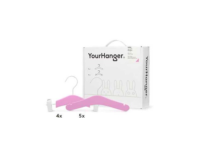 Yourhanger baby kledinghanger (set of 9) (4x) - afbeelding 1 van  4