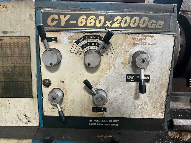 Yunnan cy-660 x 2000gb horizontale draaibank - afbeelding 17 van  17