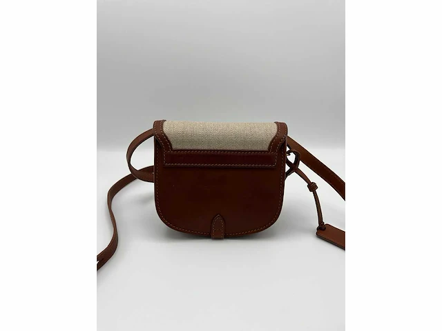 Yves saint laurent - canvas & leather shoulder bag - ysl monogram - handtas - op echtheid geconroleerd - designer - afbeelding 4 van  8