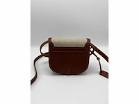 Yves saint laurent - canvas & leather shoulder bag - ysl monogram - handtas - op echtheid geconroleerd - designer - afbeelding 4 van  8