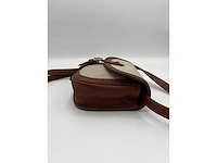 Yves saint laurent - canvas & leather shoulder bag - ysl monogram - handtas - op echtheid geconroleerd - designer - afbeelding 6 van  8