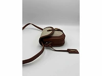 Yves saint laurent - canvas & leather shoulder bag - ysl monogram - handtas - op echtheid geconroleerd - designer - afbeelding 7 van  8