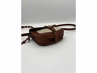 Yves saint laurent - canvas & leather shoulder bag - ysl monogram - handtas - op echtheid geconroleerd - designer - afbeelding 8 van  8