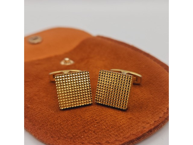 Yves saint laurent goldplated manchetknopen - afbeelding 1 van  6