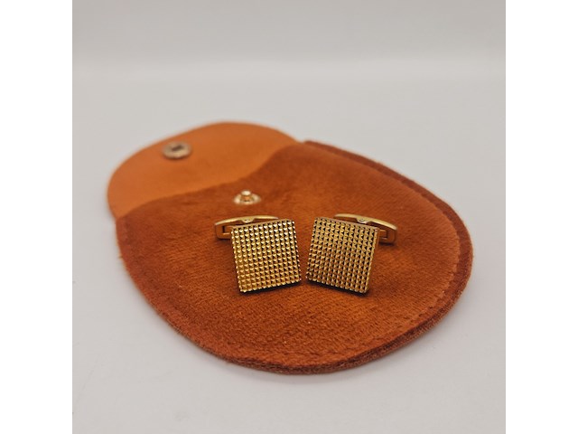 Yves saint laurent goldplated manchetknopen - afbeelding 2 van  6