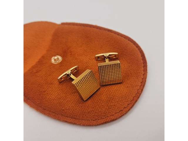 Yves saint laurent goldplated manchetknopen - afbeelding 3 van  6