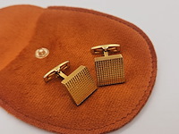 Yves saint laurent goldplated manchetknopen - afbeelding 3 van  6