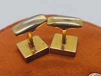 Yves saint laurent goldplated manchetknopen - afbeelding 6 van  6