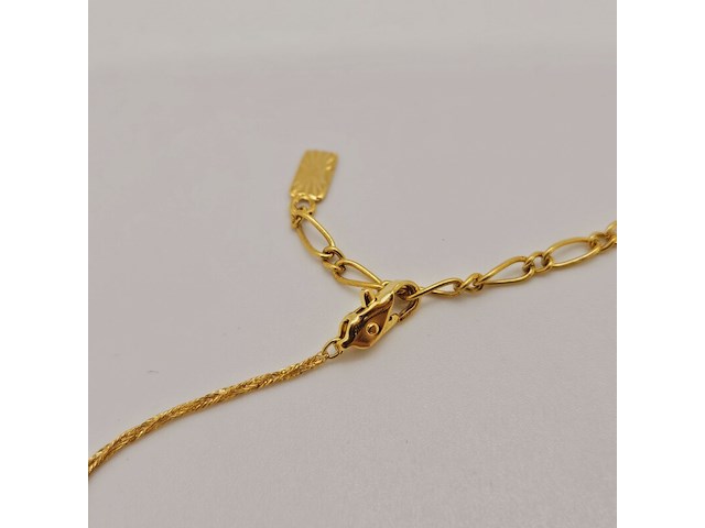Yves saint laurent goldplated pendant collier - afbeelding 6 van  7