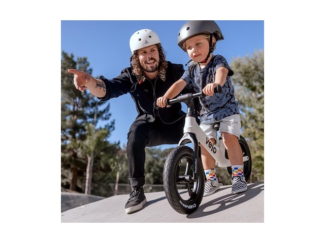 Yvolution velo pro loopfiets wit met in hoogte verstelbaar zitting en stuur - afbeelding 3 van  5