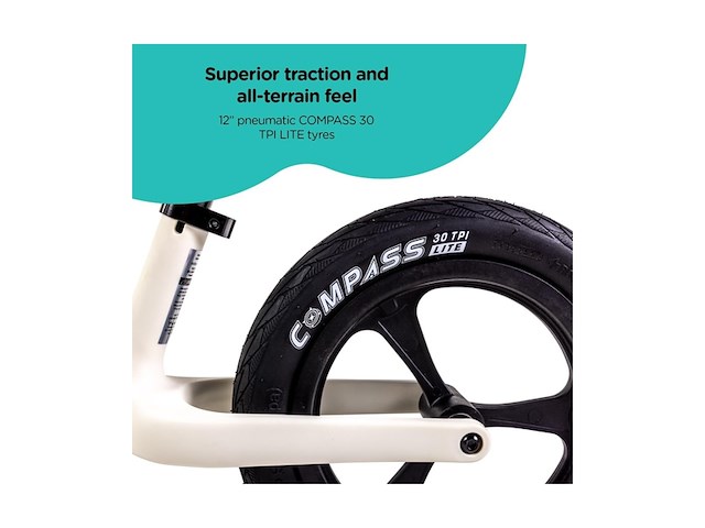 Yvolution velo pro loopfiets wit met in hoogte verstelbaar zitting en stuur - afbeelding 4 van  5