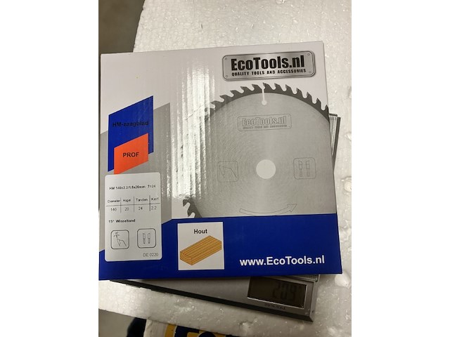 Zaagblad 140 en 24 tands asgat 20 - afbeelding 4 van  5