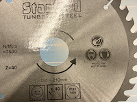 Zaagblad 210 40 tands tungsten steel - afbeelding 4 van  9