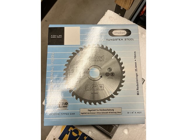Zaagblad 210 40 tands tungsten steel - afbeelding 6 van  9