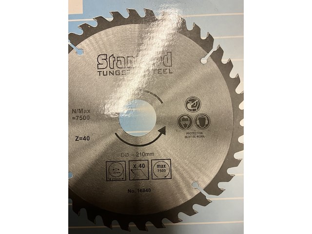 Zaagblad 210 40 tands tungsten steel - afbeelding 8 van  9