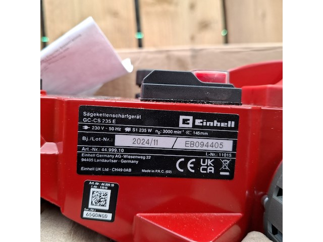 Zaagketting slijpmachine einhell, gc-cs235e, bouwjaar 2024 - afbeelding 4 van  8