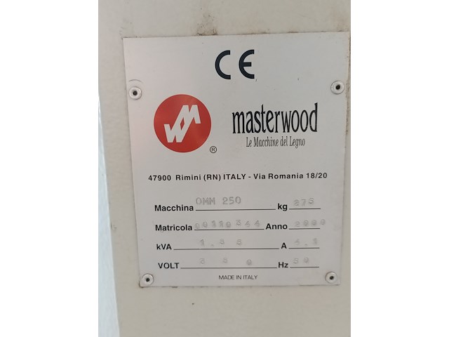 Zaagmachine, masterwood, omm250, 2000 - afbeelding 6 van  7