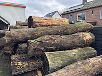 Zaagstammen zagerij - nederlandse herkomst - eiken balken en boomstammen (46x) - afbeelding 2 van  10