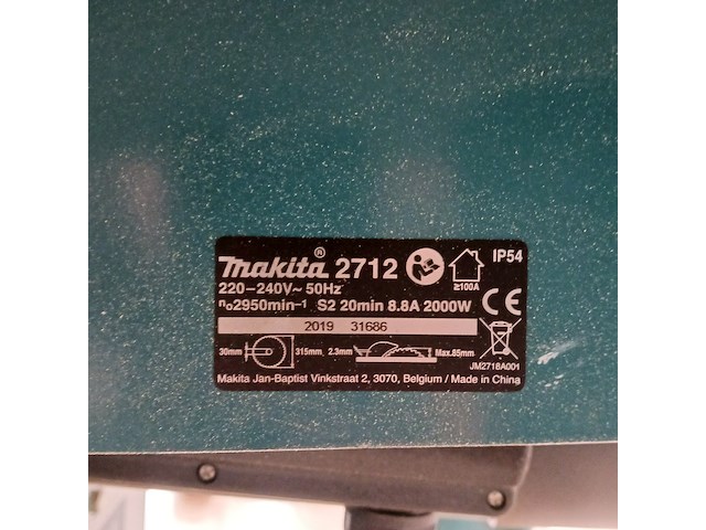 Zaagtafel 300mm 230v makita, 2712, 2019 - afbeelding 3 van  18
