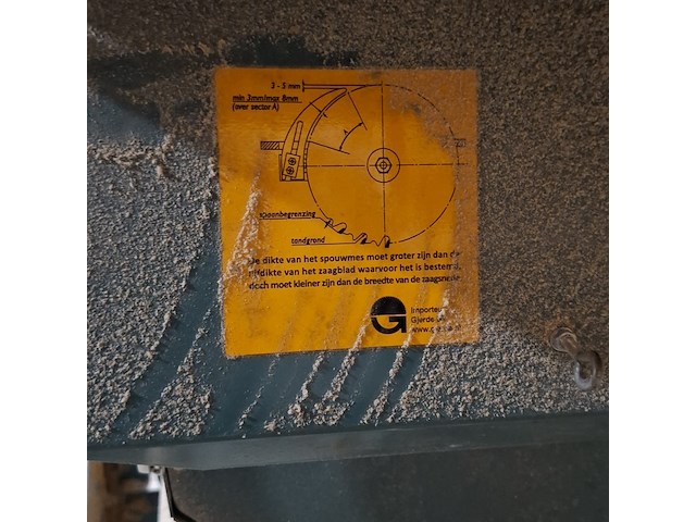 Zaagtafel ernex as, 1603, bouwjaar 2008 - afbeelding 10 van  13
