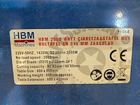 Zaagtafel hbm, 11064 - afbeelding 7 van  7