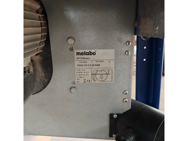 Zaagtafel, metabo, tkhs 315c - afbeelding 5 van  6