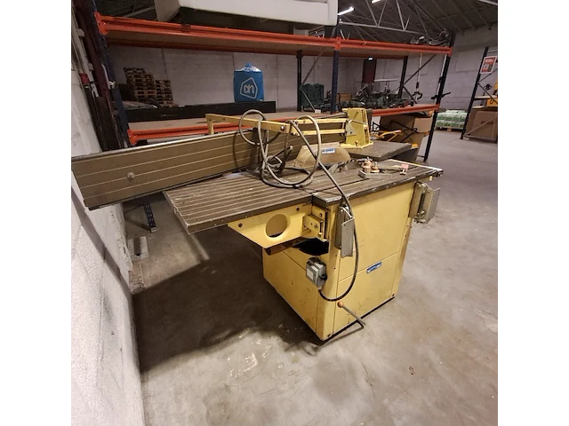 Zaagtafel verrijdbaar, scheppach, ts 4000, geel, 1990 - afbeelding 5 van  8