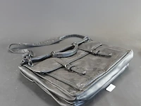 Zacht lederen (laptop)tas
