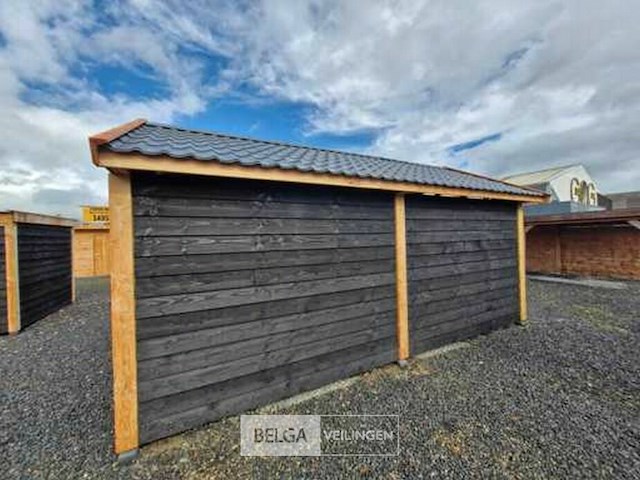 Zadeldak douglas 550x400x325cm bxdxh in cm garage - afbeelding 2 van  7